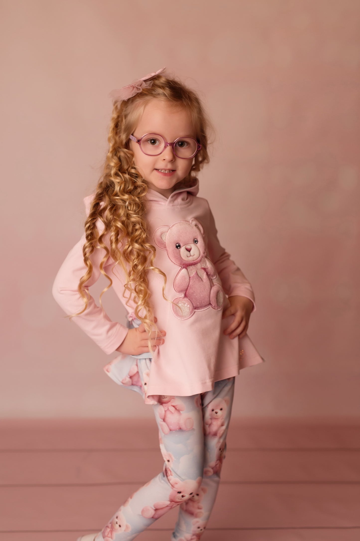 Daga Teddy Bear Dream Girls Legging Set Pink