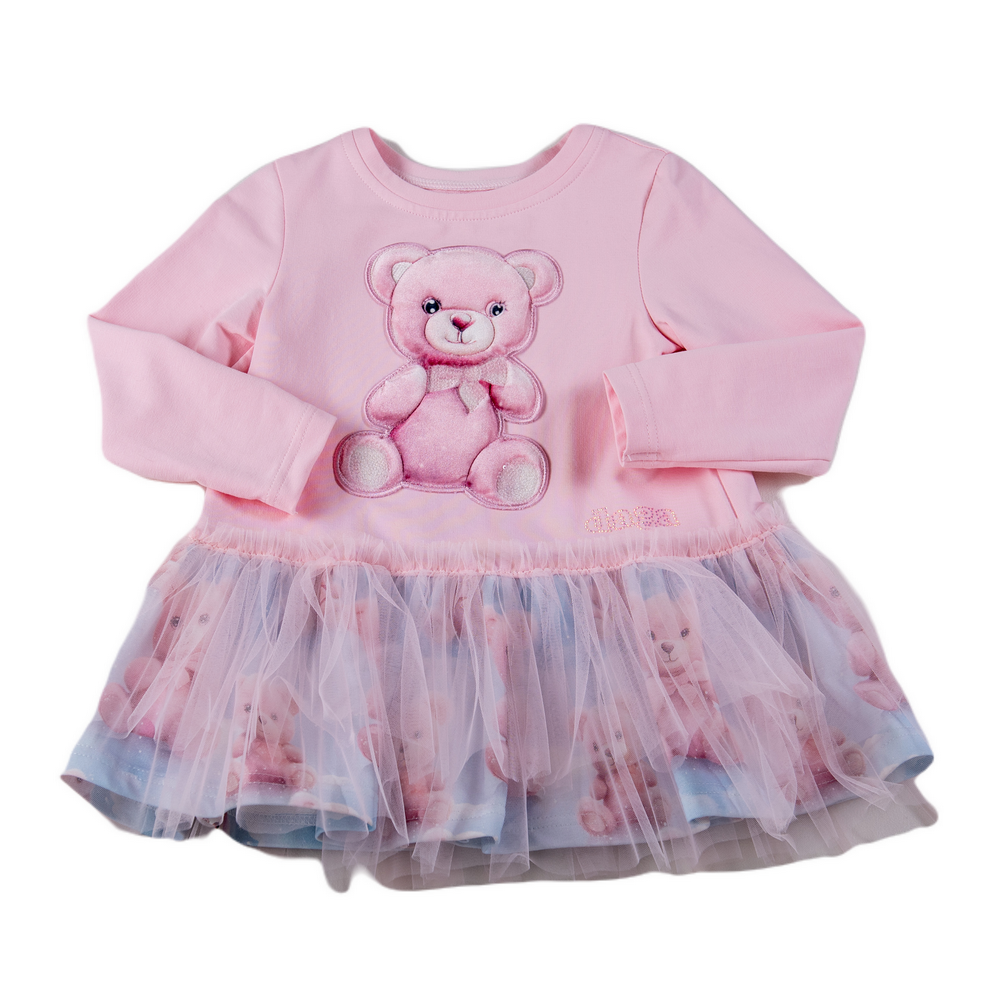 Daga Teddy Bear Dream Girls Dress Pink