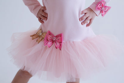 Daga Pretty In Pink Girls Bow Tulle Dress Pink