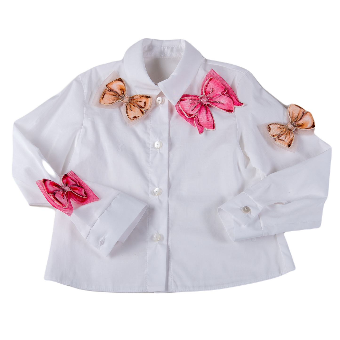 Daga Pretty In Pink Girls Bow Shirt & Tulle Skirt Pink