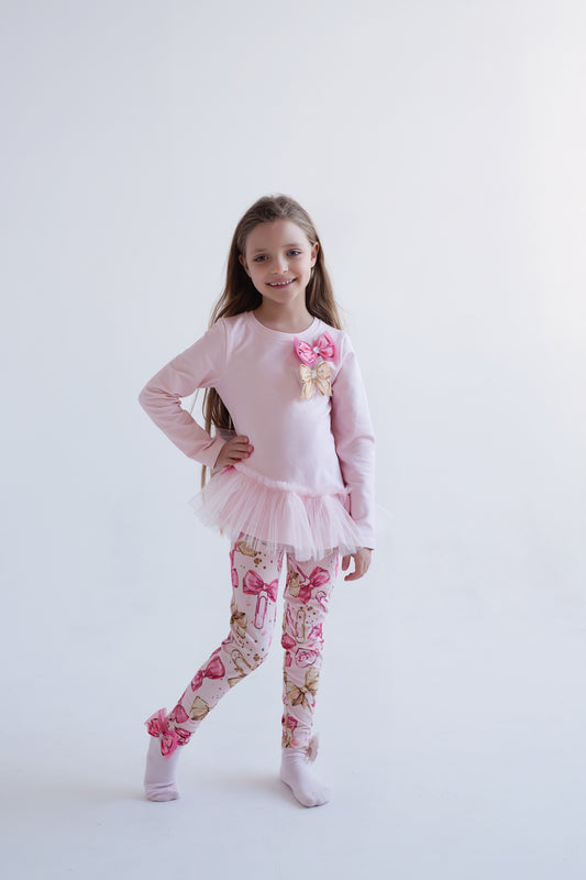 Daga Pretty In Pink Girls Legging Set Pink